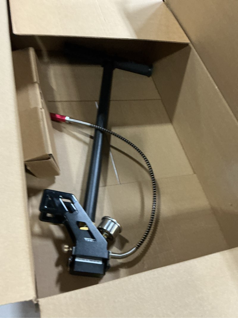 Condition photo showing As Is for VEVOR High Pressure Hand Pump 3 Stage Airgun PCP Filling Stirrup Pump (30MPA), Black