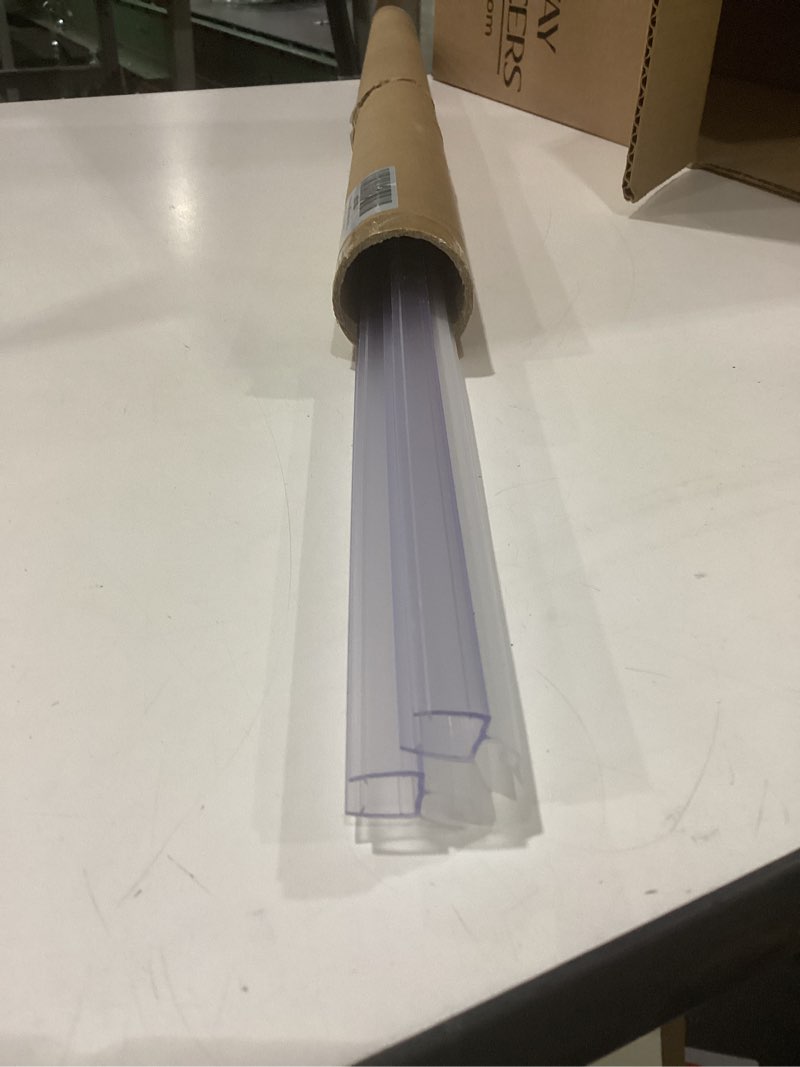 Condition photo showing New/Like New for Shower Door Bottom Seal Strips 2PCS, 36 Inch Long Ultra Clear Vinyl Seal Strips with Sweep for 5/16"(8mm) Thick Frameless Glass Door, to Stop Water Leak 36 Inch, 5/16 Inch (8mm)