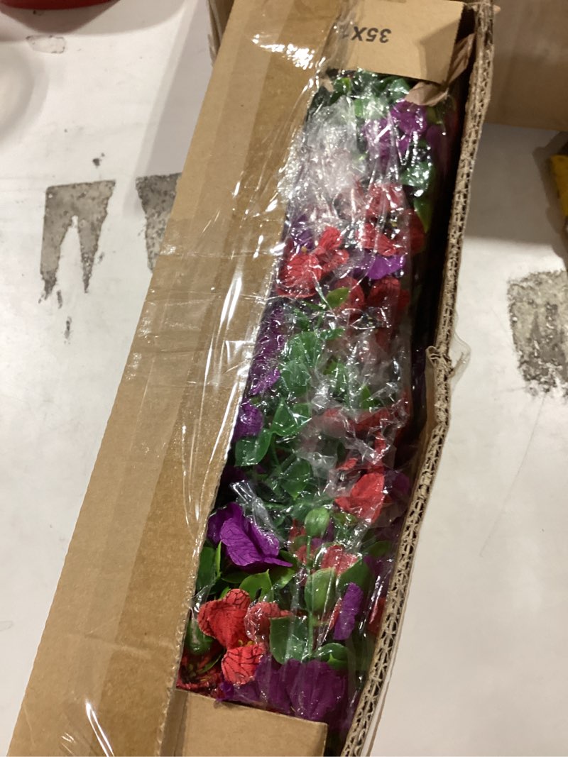 Condition photo showing New/Like New for similar product not like stock photo not 12 bundlescewor 12 bundles artificial flowers for outdoor indoor, fake silk daisy with eucalyptus leaves, faux flower for garden front door porch planter patio home decor (6 multicolor)