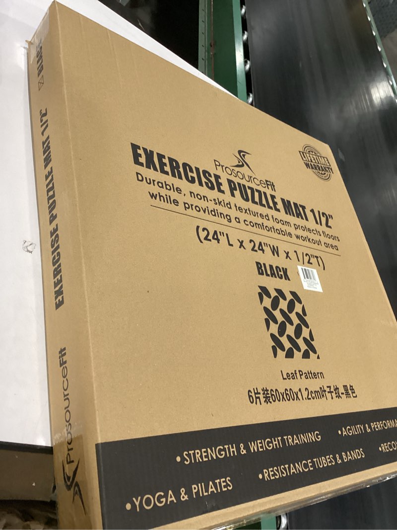Condition photo showing Good Condition for prosourcefit excercise puzzle mat 1/2” leaf pattern
