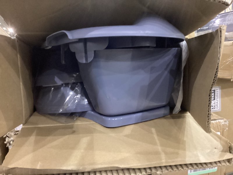 Condition photo showing As Is for Ingenuity My Size Potty Pro in Blue, Infant Potty Training Toilet, Lifelike Flushing Sound, for Ages 18 Months, Up to 50 Pounds