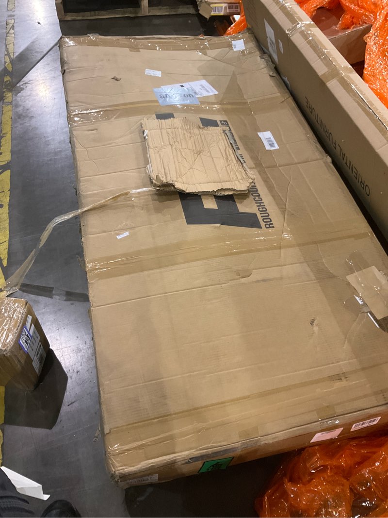 Condition photo showing As Is for Rough Country Hard Flip-Up Truck Bed Tonneau Cover for Chevy Silverado & GMC Sierra 2500HD/3500HD (2020-2025) - Aluminum Tri-Fold Bed Cover, Fits 6'9 (82.2") Bed