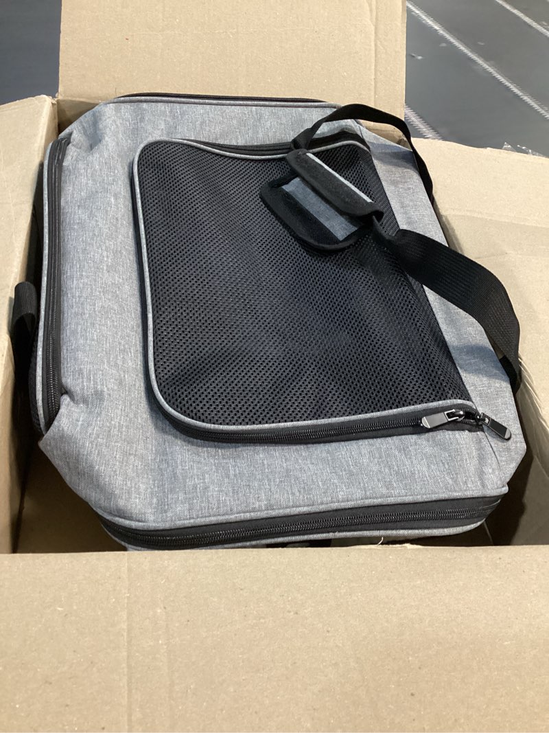 Condition photo showing Good Condition for Top tasta Dog Cat Carrier Pet Carriers for Large Cats Small Dogs Carrier Soft Sided Puppy up to 25Lbs Dog Carrier Portable Foldable Dog Cat Travel Carrier (Large-Grey& Black -20 * 13 * 13) 20.0"L x 13.0"W x 13.0"H Grey&Black