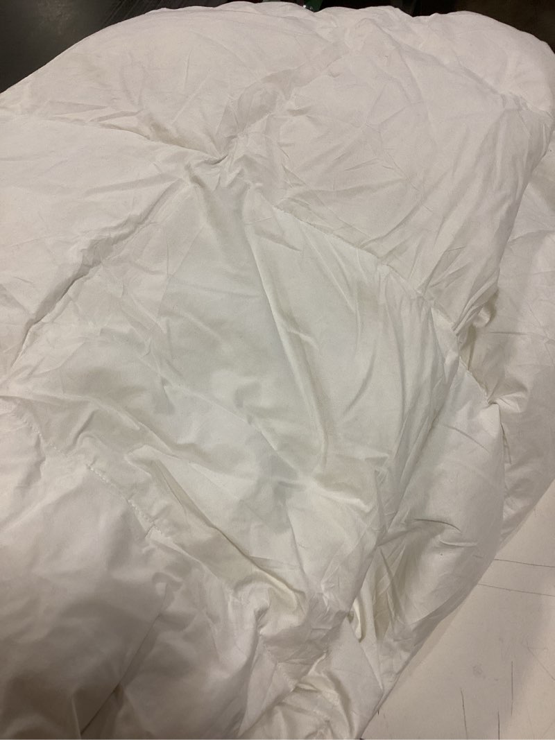 Condition photo showing New/Like New for Cosybay Queen Size Feather Down Fiber Comforter - Ultra Fluffy 100% Cotton Duvet Insert, All Season Hotel Luxury Bedding with Corner Tabs, 90"x90" White Queen White/All Season