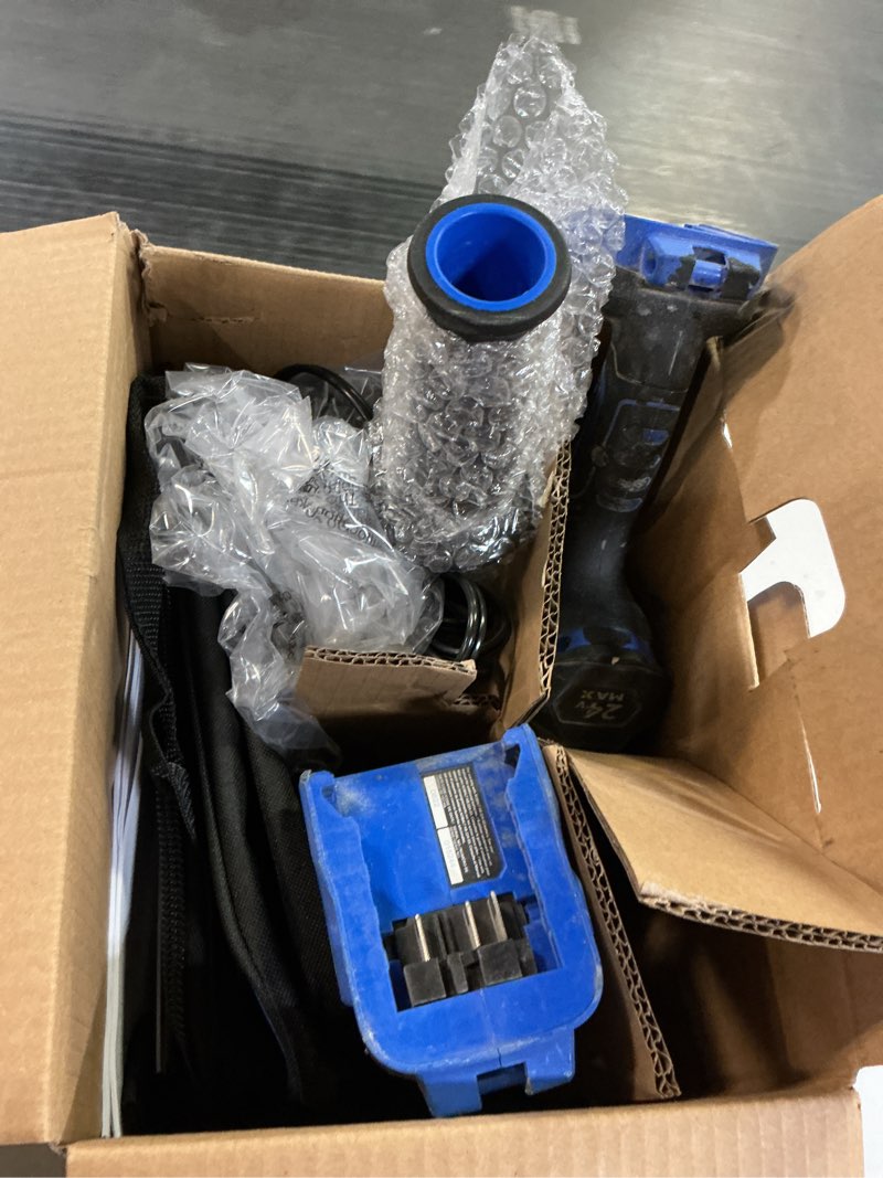 Condition photo showing As Is for Kobalt 24-volt 2-Tool Brushless Power Tool Combo Kit with Soft Case