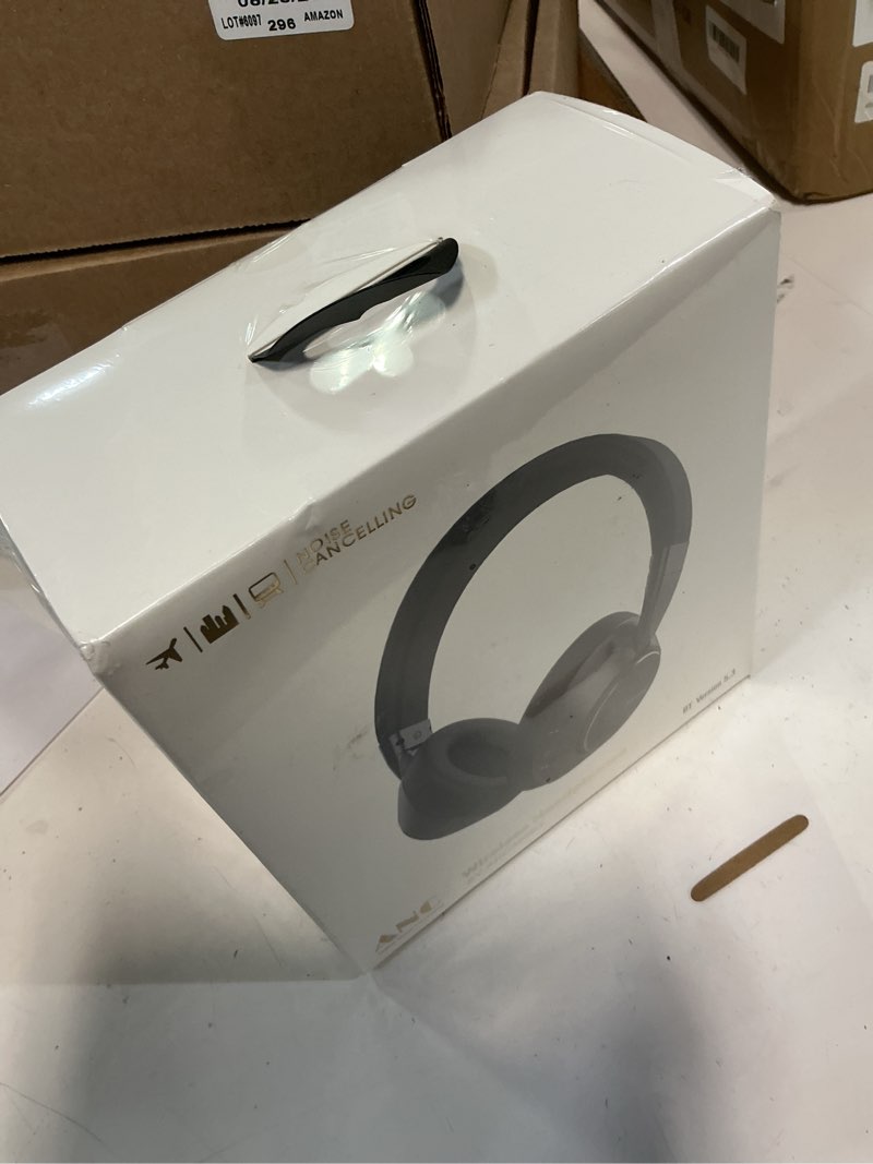 Condition photo showing New/Like New for headphones hybrid active noise cancelling headphones with microphone,hifi stereo,deep bass (over-ear)