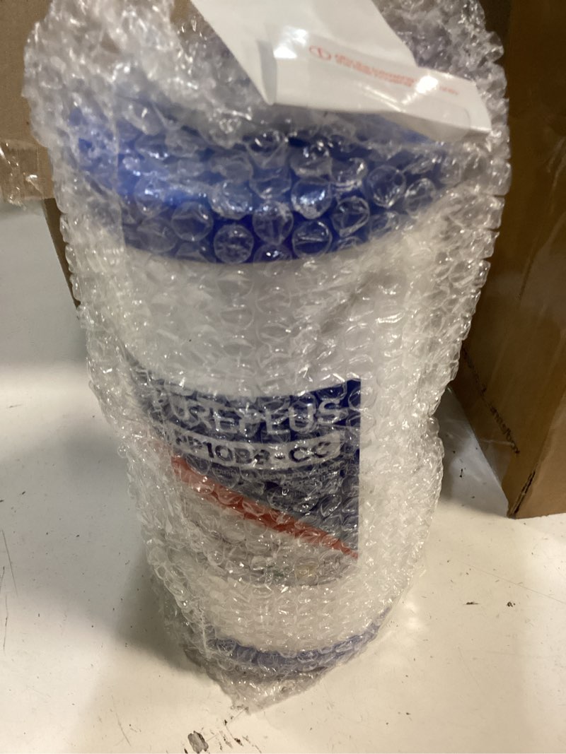 Condition photo showing New/Like New for pureplus 5 micron 10" x 4.5" whole house sediment and carbon water filter replacement cartridge for ge fxhtc, gxwh40l, gxwh35f, gnwh38s, culligan rfc-bbsa, wrc25hd, pp10bb-cc, pentek rfc-bb, 2pack sediment & carbon block 2 count (pack of 1)