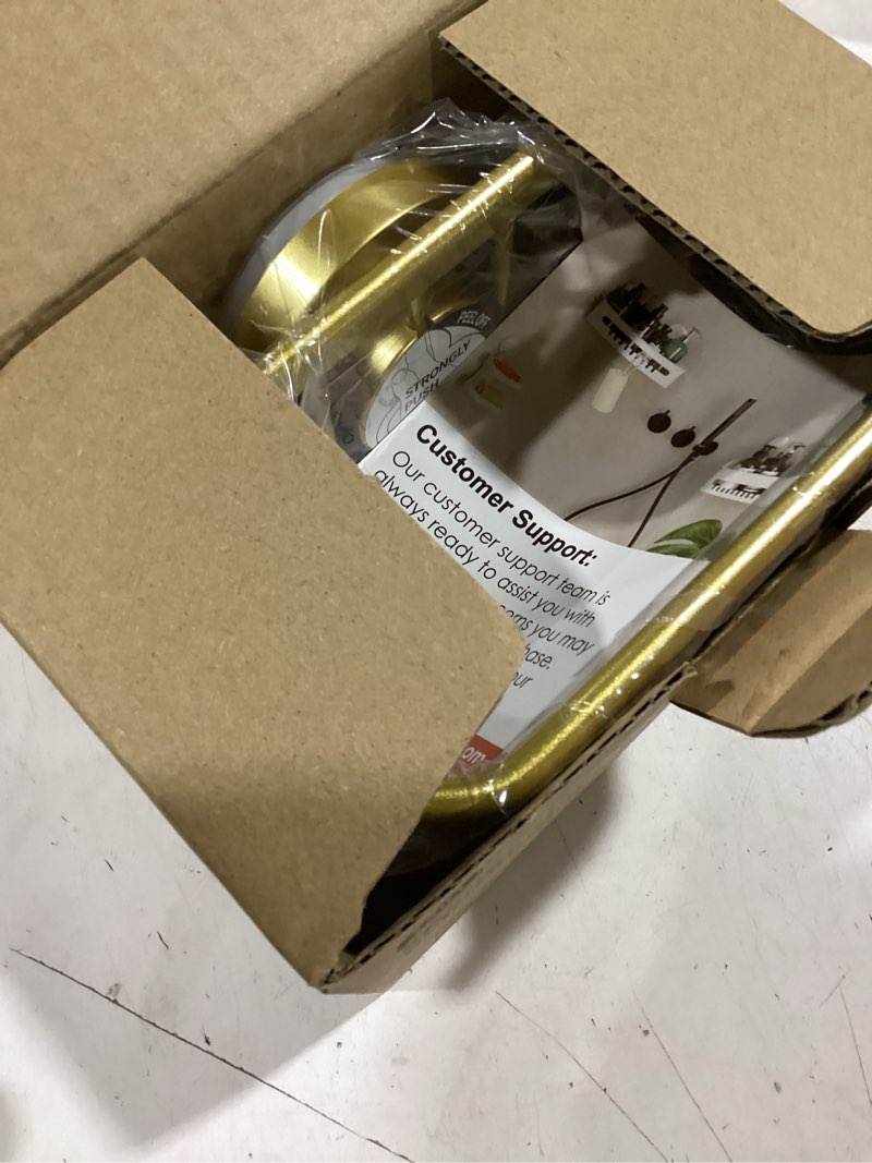 Condition photo showing Good Condition for taili sponge holder for kitchen sink with strong suction cup removable, rustproof aluminum sink caddy for sponge, brush, scrubber, scraper -gold 6.1" x 3.5" gold