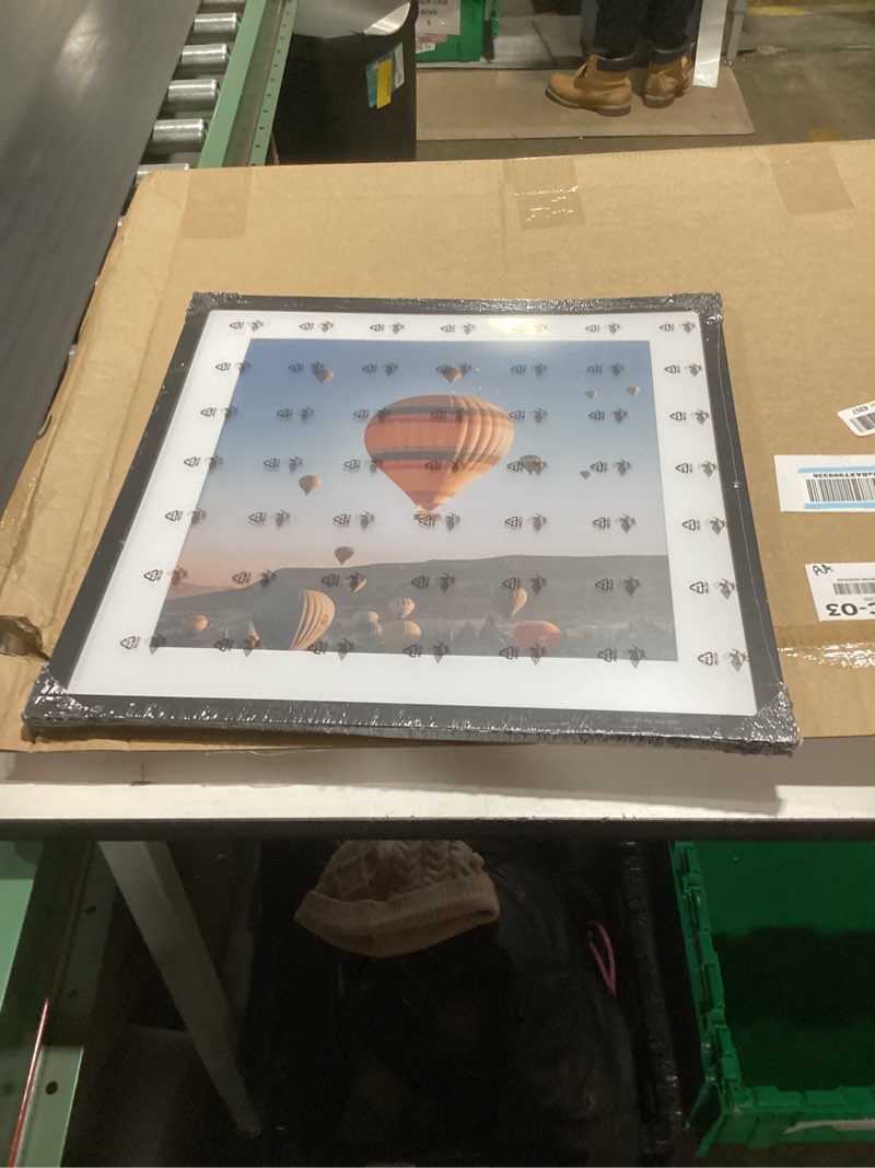 Condition photo showing New/Like New for 3x3 Picture Frame Black for Tabletop, 3 x 3 Square Photo Frame with Shatter Resistant Plexiglass, Sturdy 3 by 3 Poster Frame, Black Black 3x3 inch