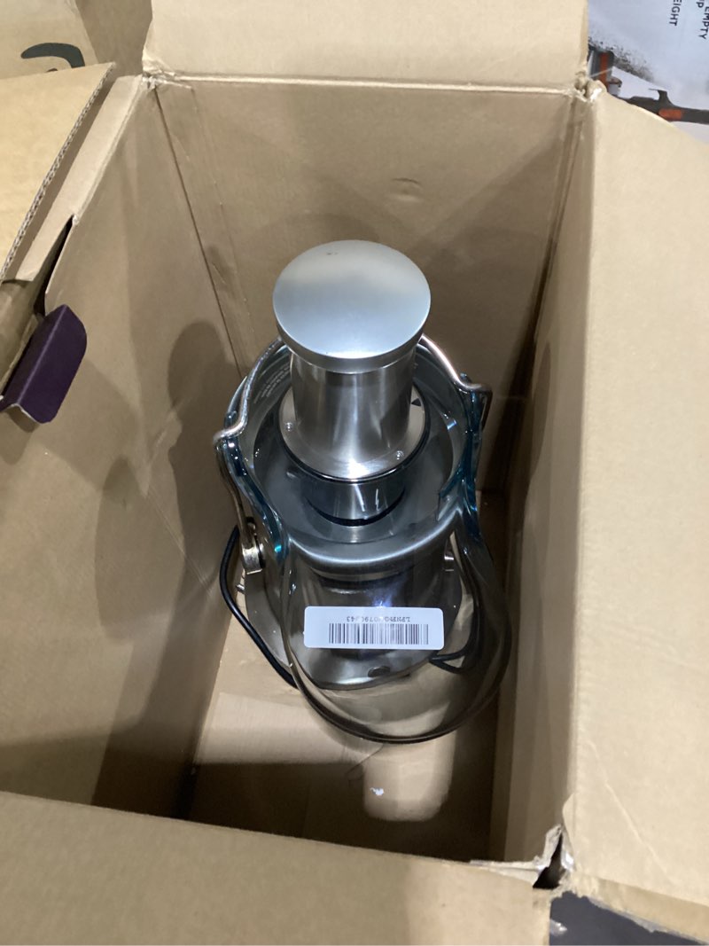Condition photo showing As Is for breville juice fountain elite 800jexl, silver