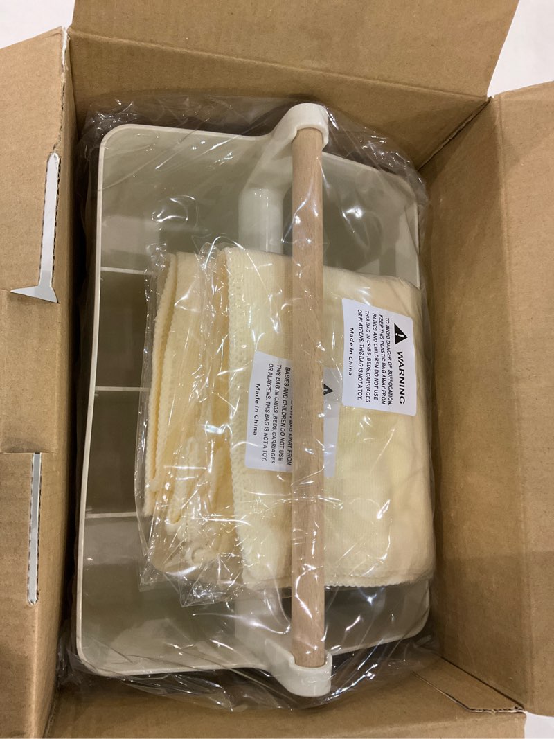 Condition photo showing New/Like New for Cleaning Caddy Organizer With Handle – Wearable Bag For Supplies, Multiple Compartments For Storage – Portable Shower & Bathroom Caddy, Ideal For Dorms, College Life, Housekeepers & More (Beige)