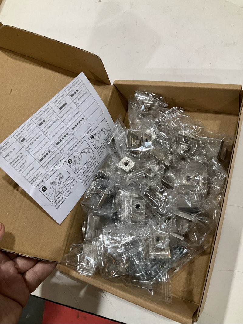 Condition photo showing Good Condition for 25 pack cabinet knobs brushed nickel kitchen cabinet knobs silver knobs for dresser drawers kitchen hardware for cabinets square drawer pulls 25 brushed nickel