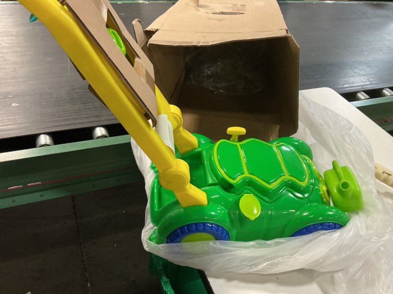Condition photo showing Good Condition for melissa & doug sunny patch snappy turtle lawn mower - pretend play toy for kids