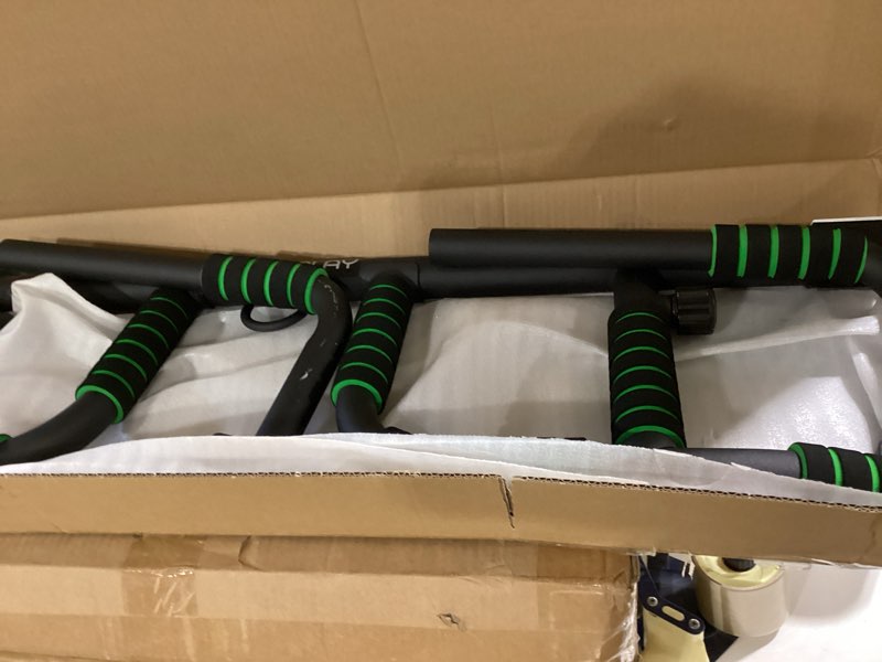 Condition photo showing Good Condition for kakiclay new upgrade pull up bar for doorway with ergonomic grip - upto 440 lbs capacity, no screwing or slipping - usa original patent, designed, shipped, warranty