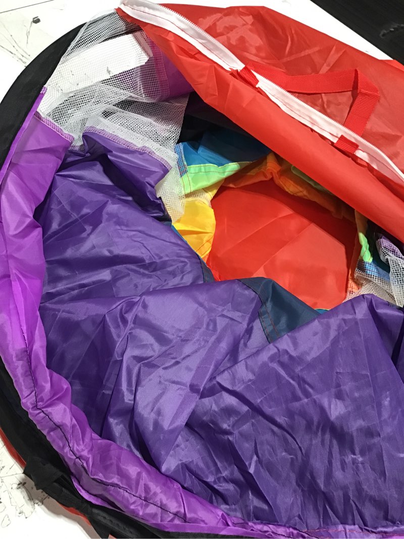 Condition photo showing New/Like New for Extra-Large Play Tunnel for Toddlers 1-3 Years – Pop-Up Baby Crawl Tube, Sensory Activity, Indoor & Outdoor Kids Toy, Collapsible for Easy Storage Rainbow