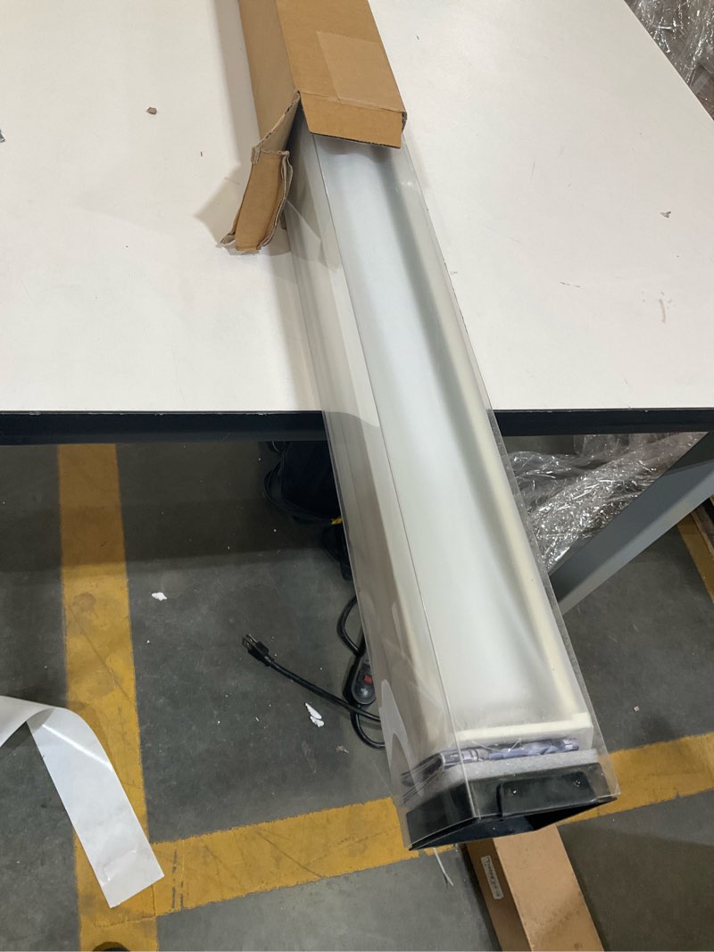Condition photo showing As Is for AOSKY Blackout Roller Shades Cordless Blinds for Windows, Free-Stop Shades with Valance, Thermal Insulated Fabric, UV Protection, Blinds for Home and Office (30" W x 72" H, Linen Beige Linen Beige 30"W x 72"H