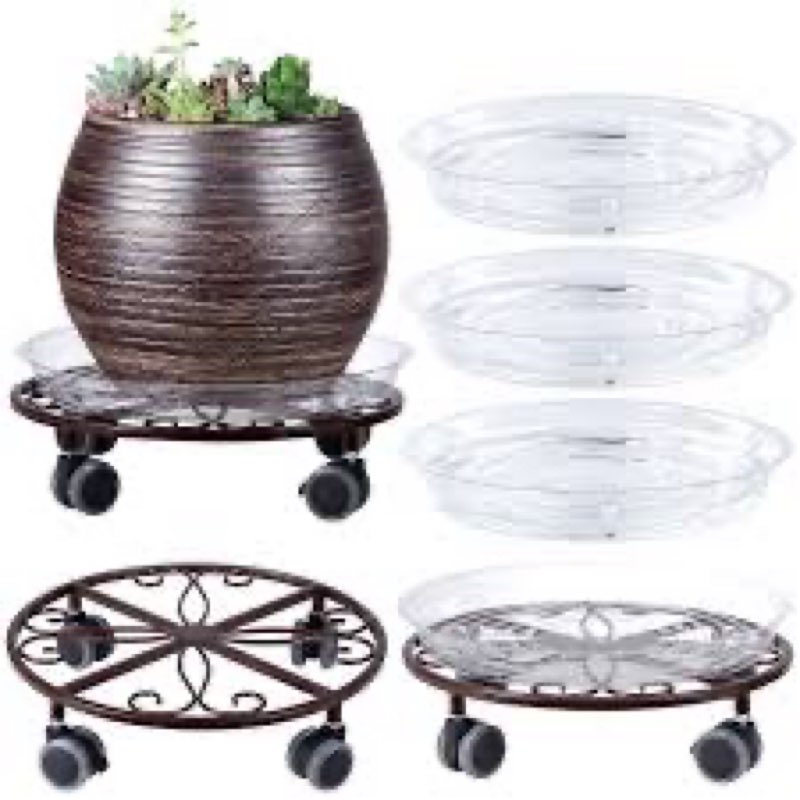 Amalia Metal Caddy Plant Stand INCOMPLETE 
