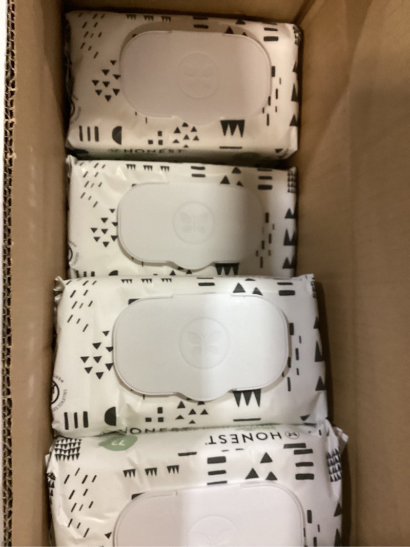 Condition photo showing New/Like New for The Honest Company Hypoallergenic Multi-Use Baby Wipes for Sensitive Skin, Pattern Play, 720 Count Pattern Play 72 Count (Pack of 10)