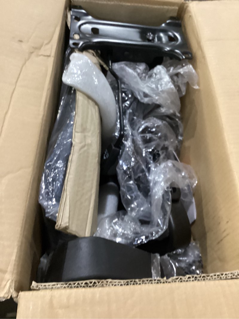 Condition photo showing Good Condition for dumos office chair - ergonomic mid back mesh desk chair with lumbar support & rocking mode, height adjustable with fixed armrest, computer, gaming, conference, 360° swivel, black