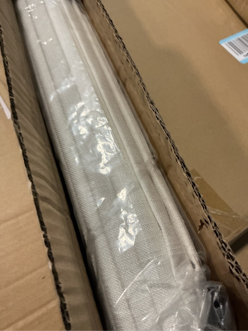 Condition photo showing Good Condition for lazblinds no tools no drill cordless roman shades for windows, blackout thermal insulated uv blocking window blinds, lightweight fabric blinds for indoor windows, 39" w x 60" h, blackout - white
