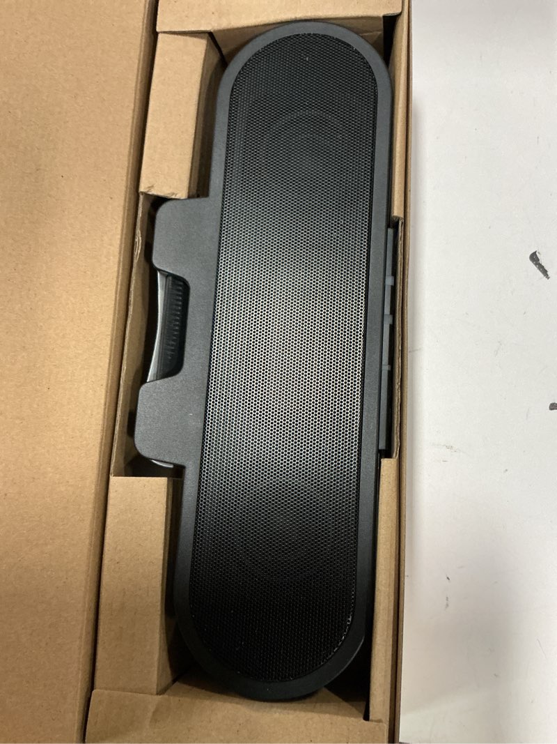 Condition photo showing Good Condition for Cyber Acoustics USB & Bluetooth Speaker Bar (CA-2890PRO) USB Powered with Speakerphone for PC and Bluetooth to Connect to Smartphones, Clamps to Monitors up to 2 Inches Thick, 20 Watts USB & BT - Pro