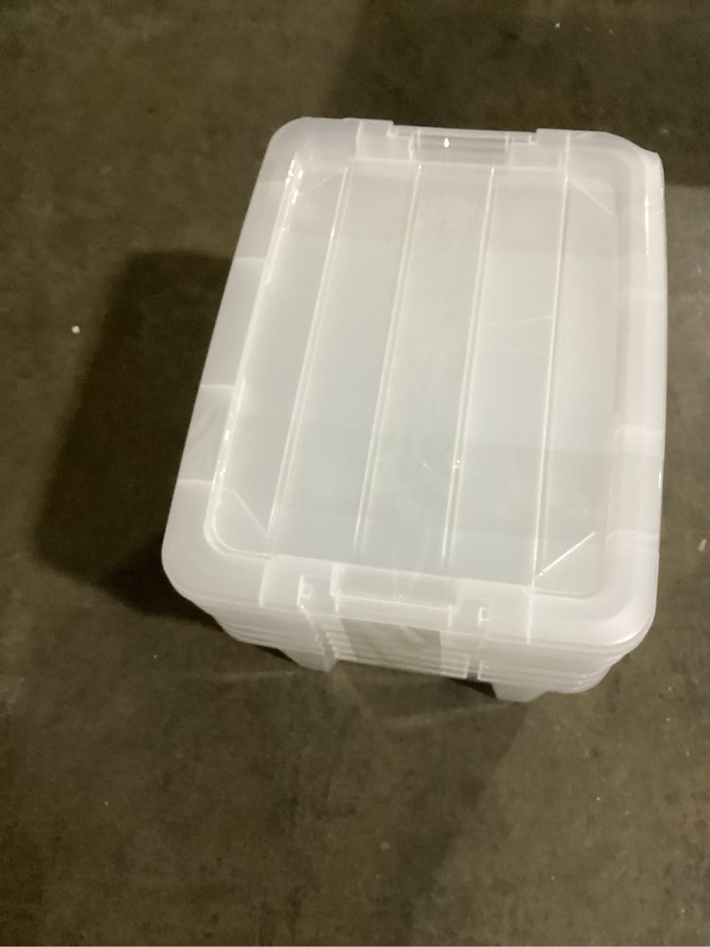 Condition photo showing As Is for assorted storage containers (may be cracked)