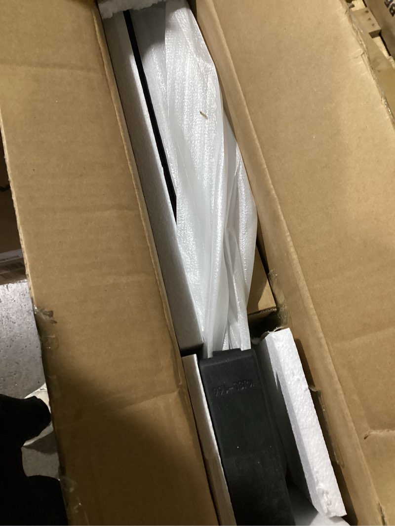 Condition photo showing Good Condition for 44-48" W x 70" H Semi-Frameless Shower Door, Double Sliding Shower Door with 1/4" (6mm) Clear SGCC Tempered Glass, Matte Black Finish Shower Doors, Reversible Installation Matte Black 48"W x 70"H