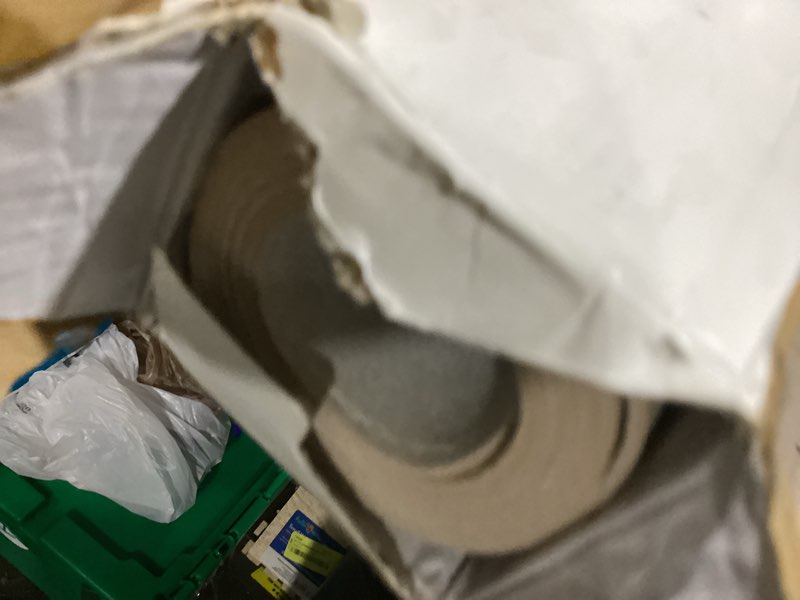 Condition photo showing As Is for extra large desk mat - 48"x 24" non-slip desk pad for office and home - ideal for large mouse pad and desk mats on top of desks(beige) 48" x 24" beige