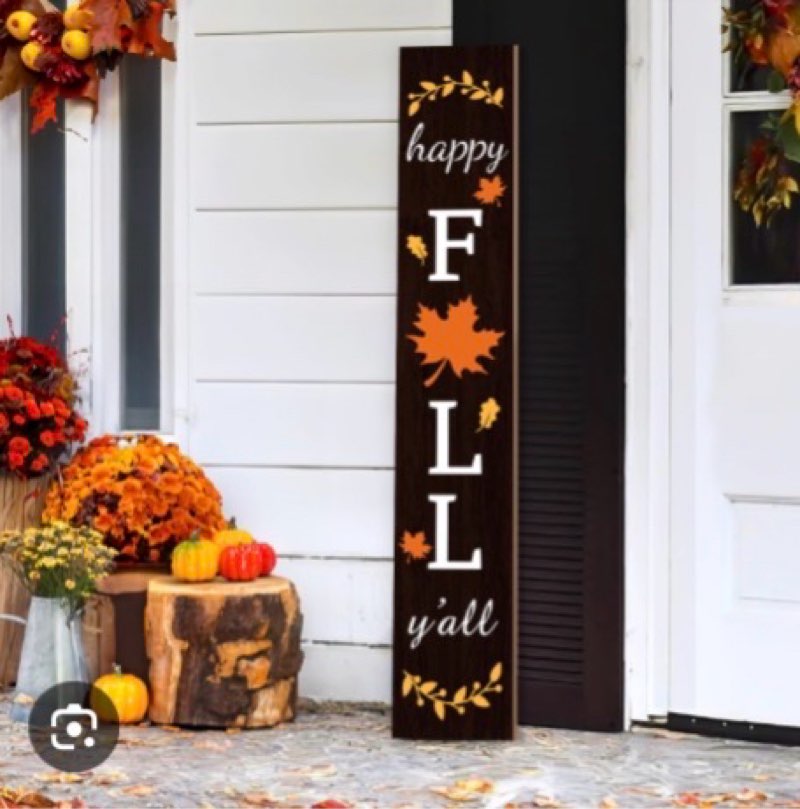 Fall Porch Sign Wooden Hanging Porch Decor Autumn Thanksgiving Vertical Fall Welcome Signs for Front
