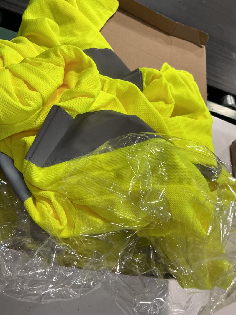 Condition photo showing Good Condition for amylove 4 pcs reflective safety t shirt high visibility work shirts with hood sun protection constru