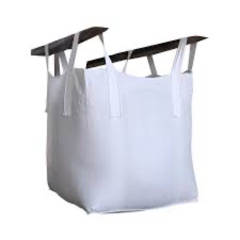 2 Pack FIBC Bulk Bag, 2 Ton Bag, 40"L x 40"W x 48"H, 4400lbs SWL, Open Top Flat Bottom, Heavy Duty B