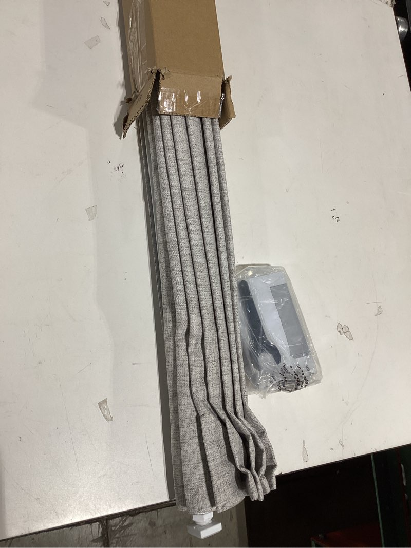 Condition photo showing Good Condition for lazblinds no tools no drill cordless roman shades for windows, blackout thermal insulated uv blocking window blinds, room darkening fabric blinds for indoor windows, 36'' w x 48'' h, grey blackout - grey 36" w x 48" h