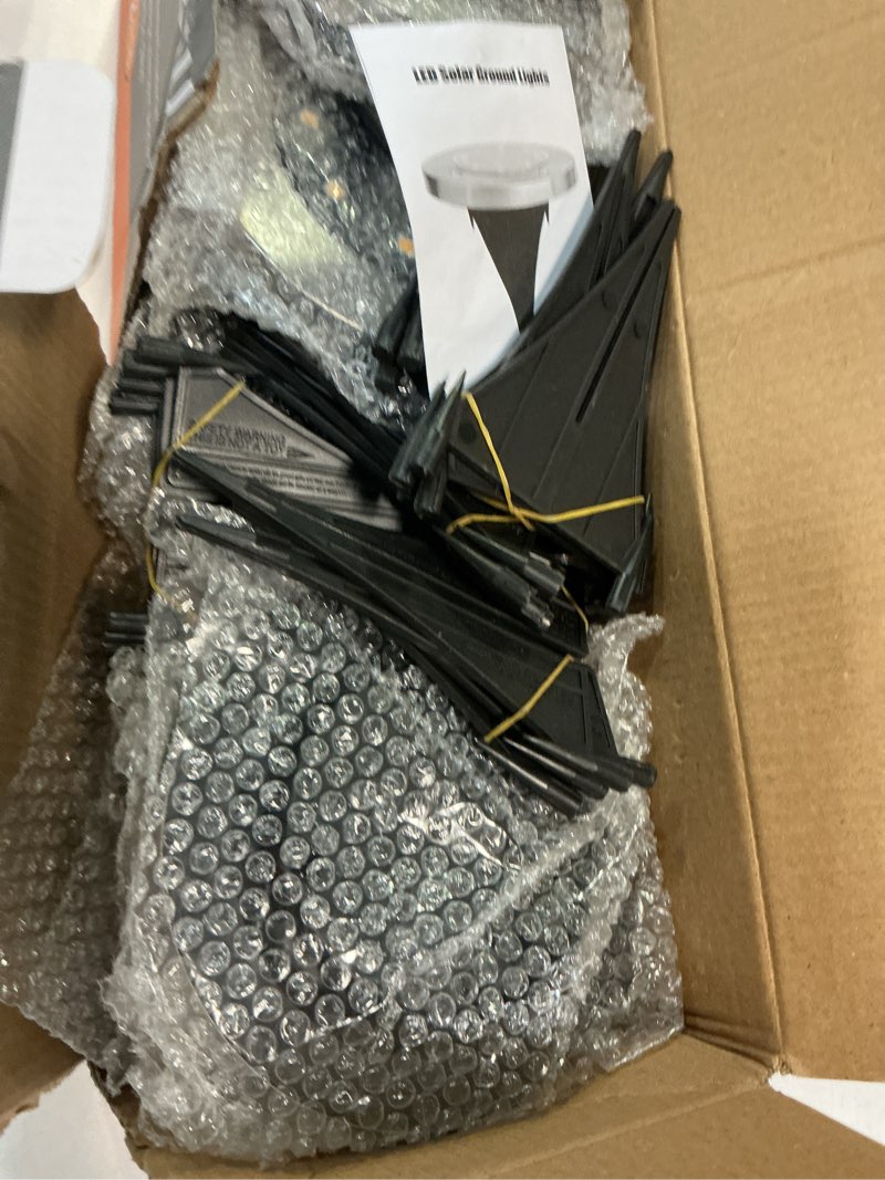 Condition photo showing Good Condition for incx solar lights outdoor waterproof,12 pack solar lights for outside, solar garden lights landscape lighting for patio pathway lawn yard deck driveway walkway, warm white warm 12 pack