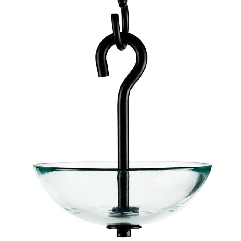 Mosaic Birds M386-200 Single Hanging Poppy Feeder, Clear