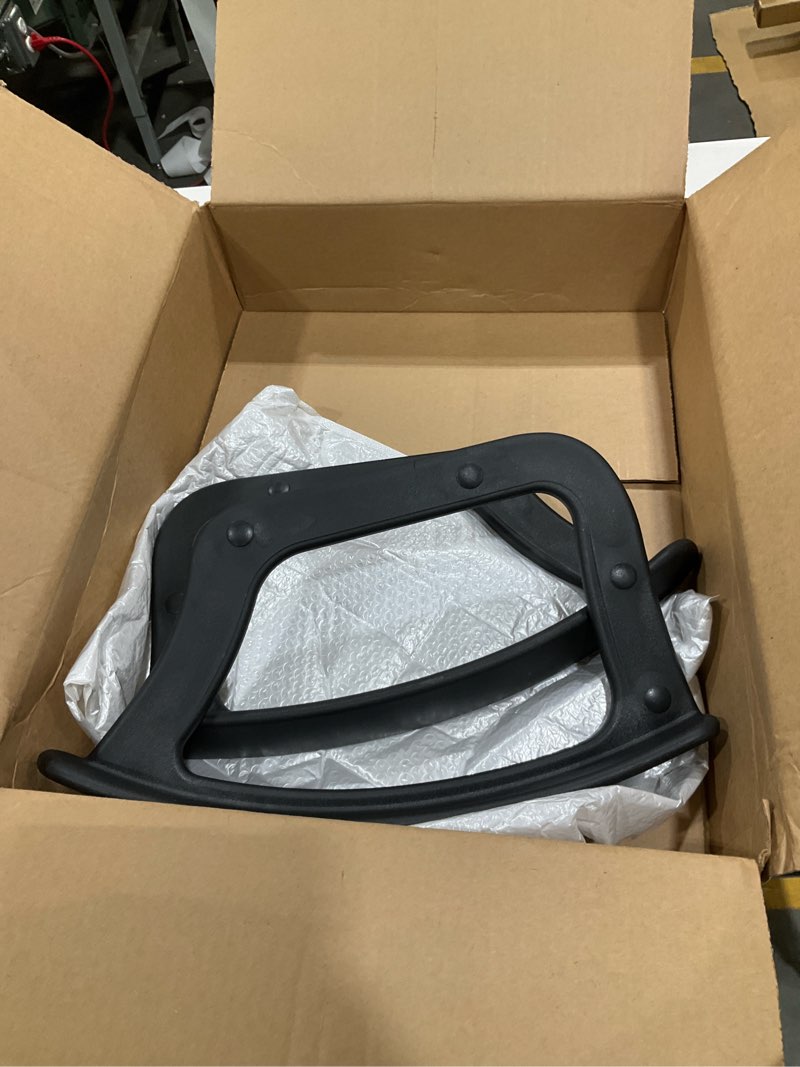 Condition photo showing As Is for Chair Armrest Accessories Replacement Set 2Pcs Black Plastic Slanting Angle Office Chair Arm Rest Circles for Comfortable Support and Easy Installation