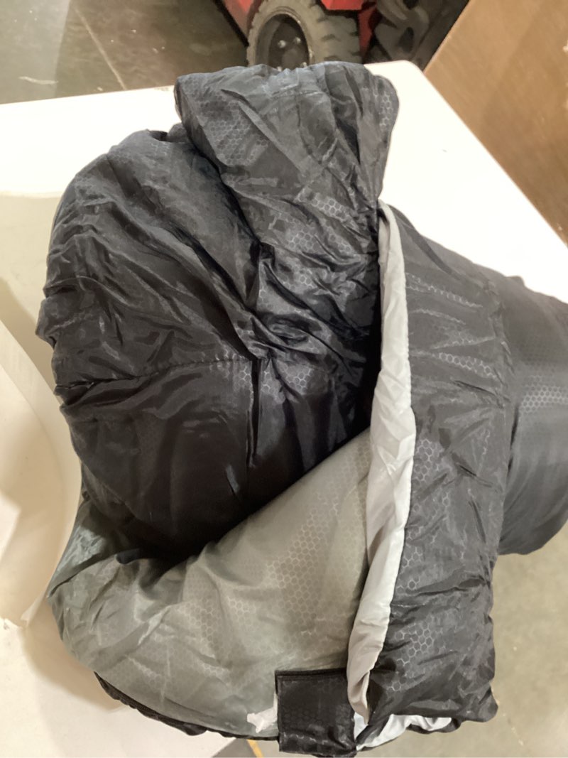 Condition photo showing As Is for sleeping bag black