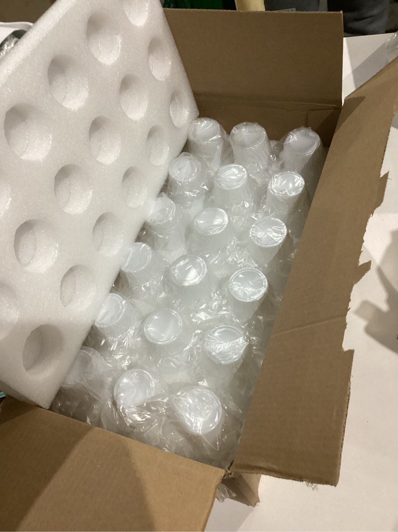 Condition photo showing New/Like New for YOUKE OLA 36 Pack Sublimation Shot Glasses Heavy Base Shot Glasses Blanks Personalized Whiskey Shot Glass Bulk for Heat Press DIY Gift Party Wedding,1.5oz White