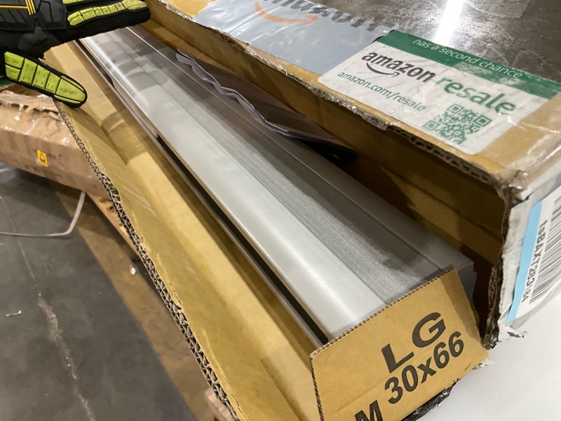 dez furnishings cordless 1.5" blackout cellular shade, energy saver, 28" w x 36" h, gray cloud