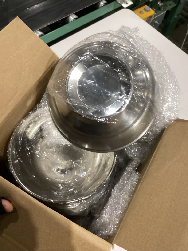 Condition photo showing Good Condition for 8 pack 24 oz stainless steel bowls double walled insulated soup ice cream metal mixing nesting bowls for serving soup rice cereal (304 stainless steel) 8 24 oz