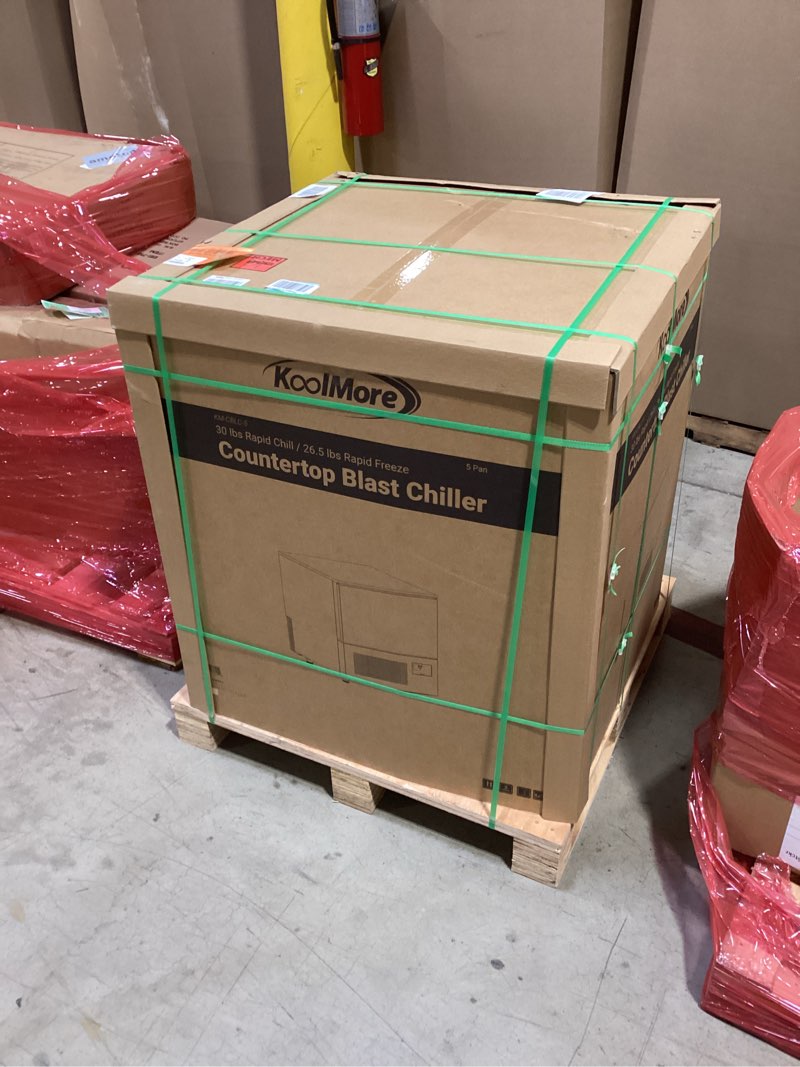 Condition photo showing New/Like New for KoolMore 5-Pan Countertop Blast Chiller 30 lbs Rapid Chill / 26.5 lbs Rapid Freeze, ETL Listed in St