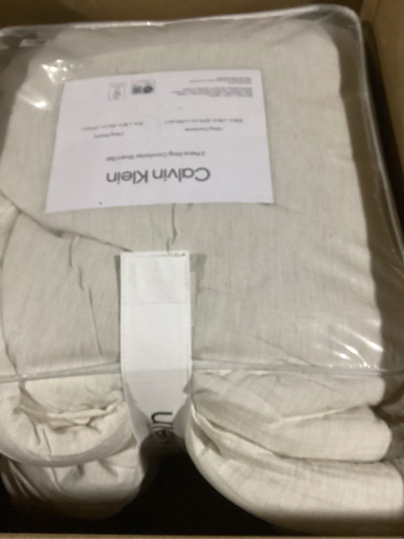 calvin klein - king comforter set, floral inspired soft bedding with matching shams, oeko-tex certif