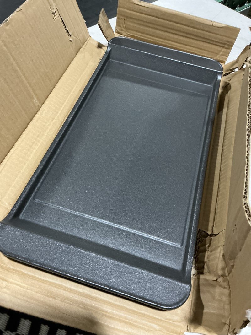 Condition photo showing New/Like New for upgraded dg61-00563a griddle replacement for samsung stove parts top griddle plate samsung gas range cooktop parts nx58h5600ss nx58h9500ws cast iron center burner griddle pan 1 pcs