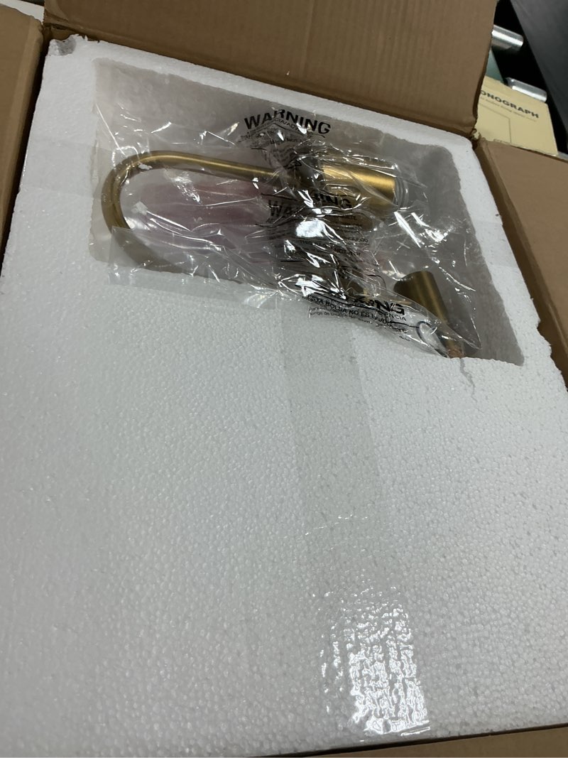 Condition photo showing New/Like New for brass wall sconce, hwh modern wall light sconces for bedroom bathroom, 1-light indoor wall light fixtures with metal shade, white interior, gold finish, 5hzg56bl bg gold *1 large