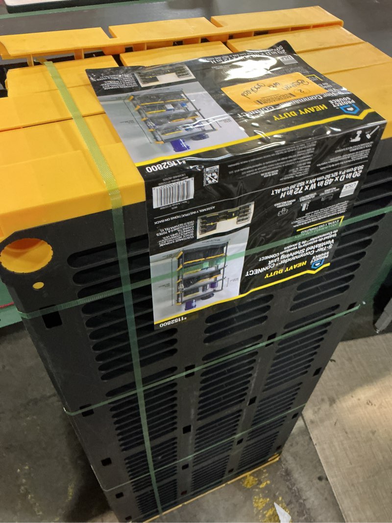 Condition photo showing As Is for project source commander 20-in d x 48-in w x 72-in h 5-tier heavy duty plastic utility