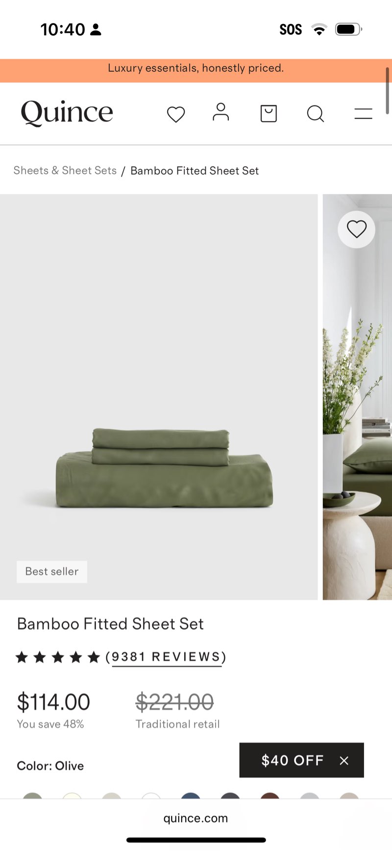 Bamboo Fitted Sheet Set King