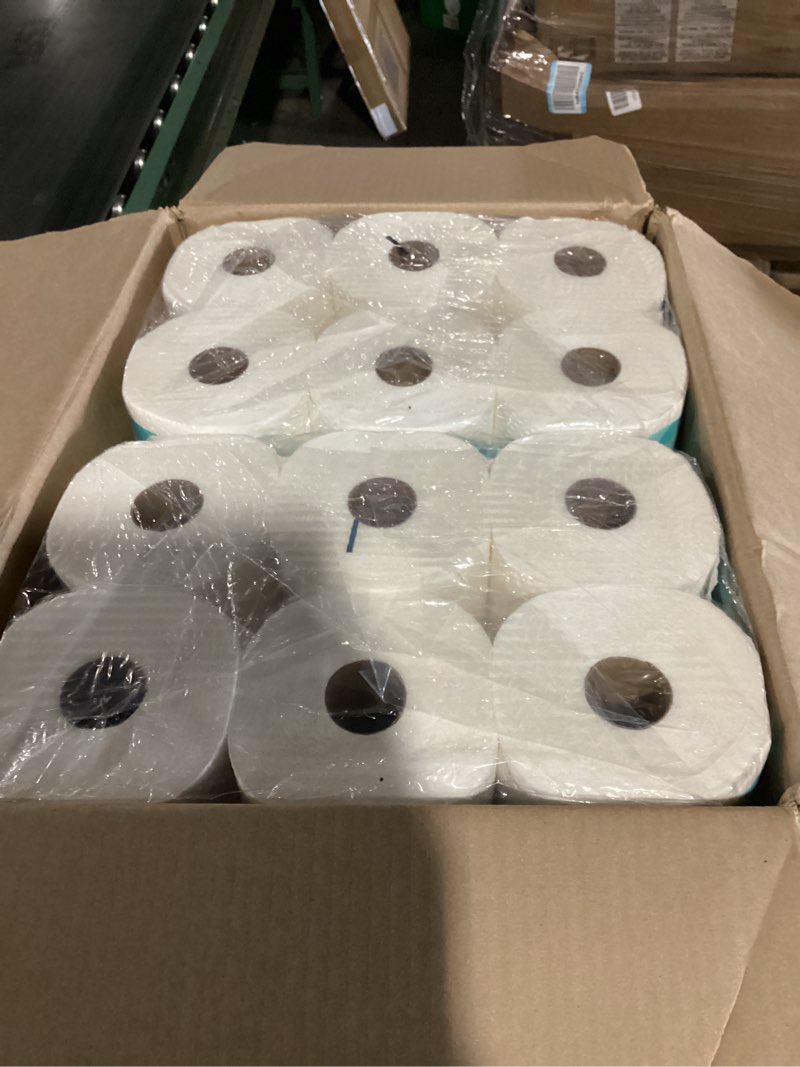 Condition photo showing Good Condition for amazon brand - presto! flex-a-size paper towels, 158 sheet huge roll, 12 rolls (2 packs of 6), equivalent to 38 regular rolls, white 6 count (pack of 2) white