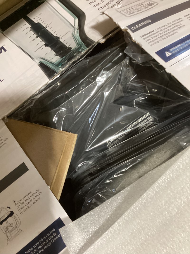 Condition photo showing Good Condition for Ninja Mega Kitchen System, 1500W, 72 oz. Full-Size Blender & 8-Cup Food Processor with (2) 16 oz. To-Go Cups, Total Crushing Technology - Smoothies, Ice Crushing, Purees, Dough & More, Black, BL770 Pitcher+Bowl+(2) 16-oz. Cups