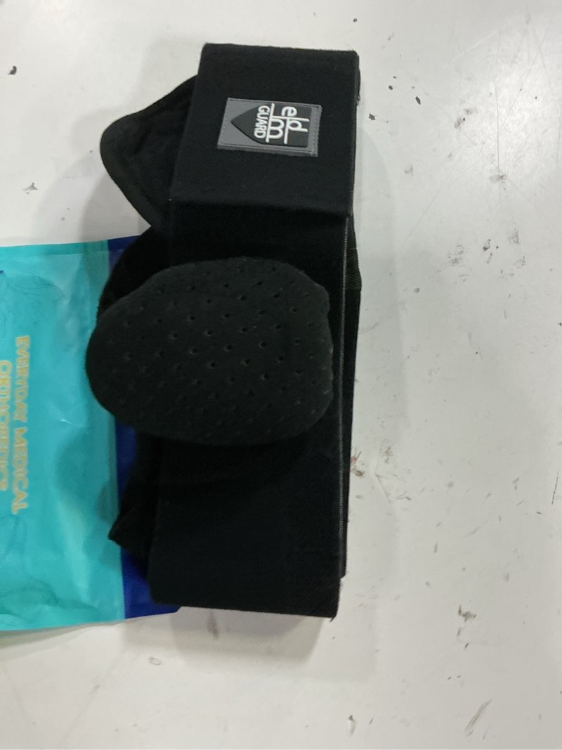 Condition photo showing Good Condition for (size:s/m)everyday medical inguinal hernia support belt for men i fits left or right side i post surgery men and womens hernia support truss for inguinal, groin hernias i adjustable waist strap i black, s/m black small/medium (pack of 1)