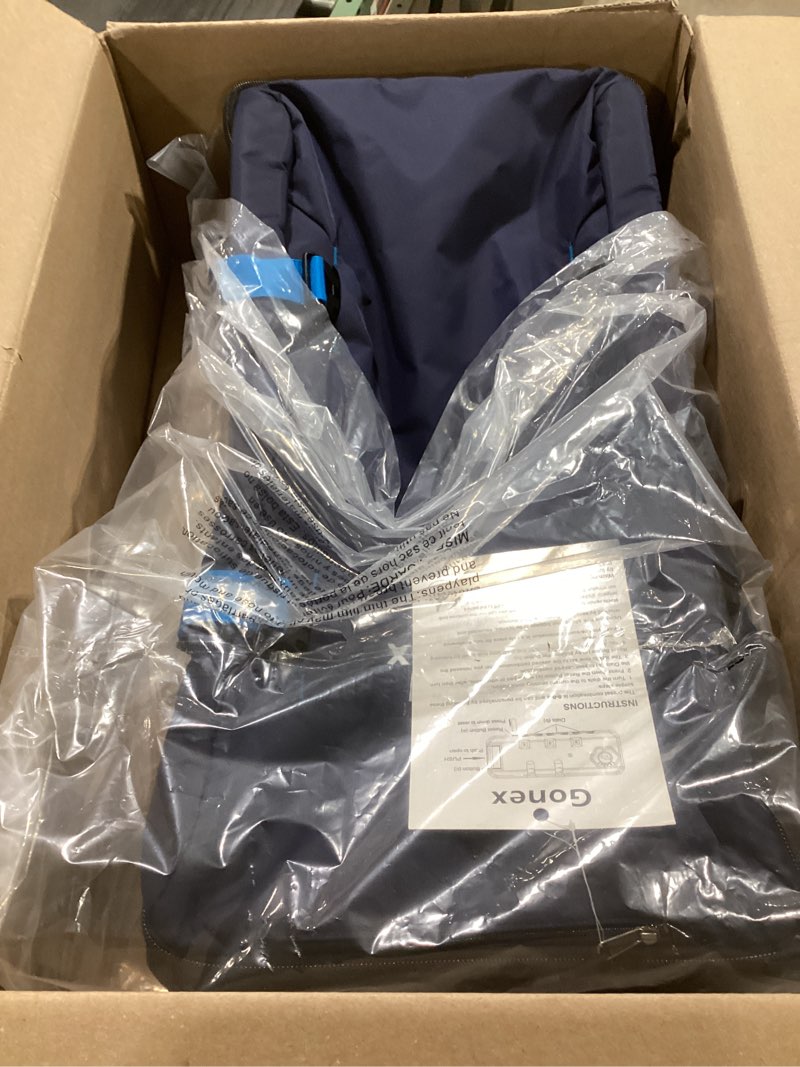 Condition photo showing As Is for Gonex Rolling Duffle Bag with Wheels, Water-repellent 30 inch Nylon Large Wheeled Travel Duffel Luggage with TSA Lock & Telescopic Handle 100L, Navy Blue