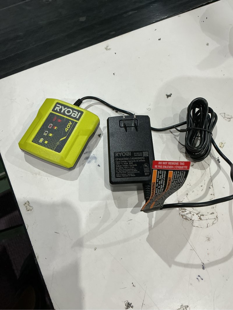 Condition photo showing Good Condition for ryobi oem ryobi genuine op404vnm 40v lithium battery charger